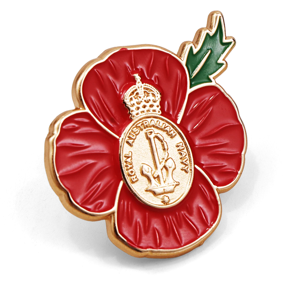 Royal Australian Navy 125th Anniversary Desk Paper Weight on a Black Background