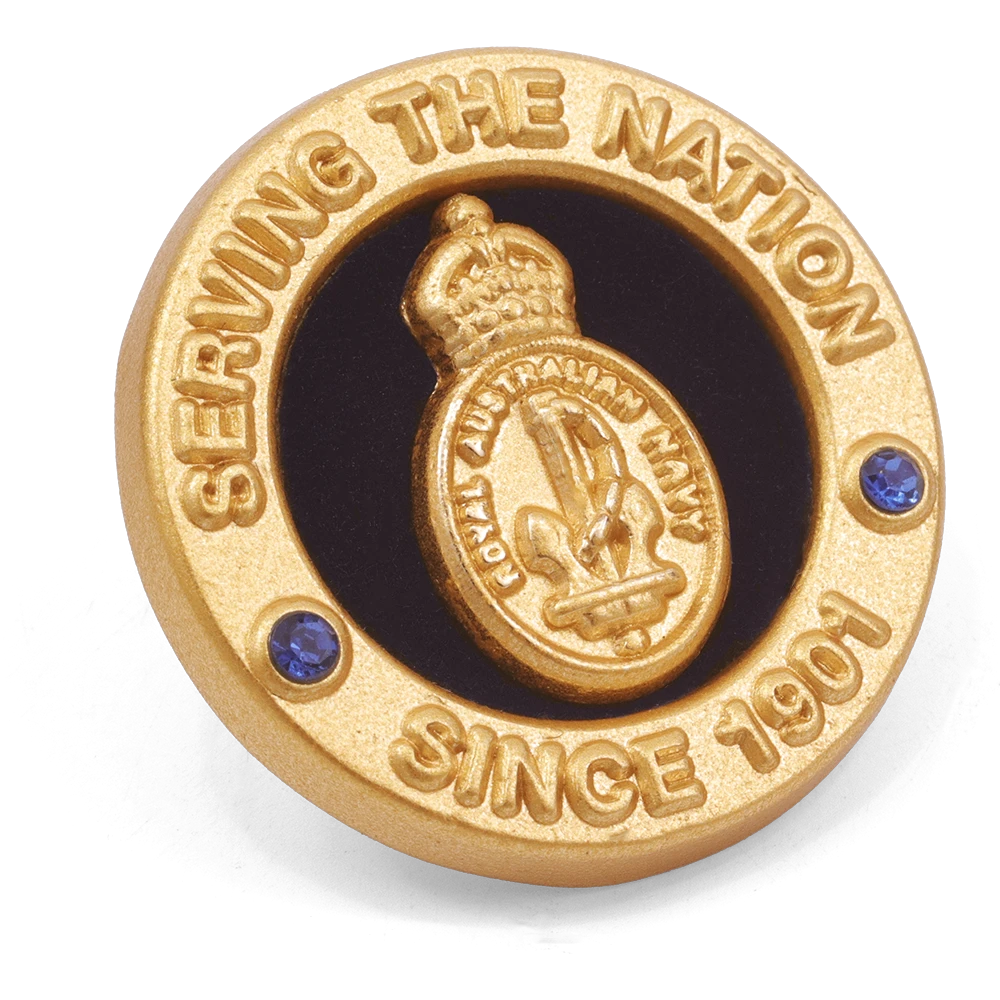 Royal Australian Navy Red Annodised LED Key Ring Torch